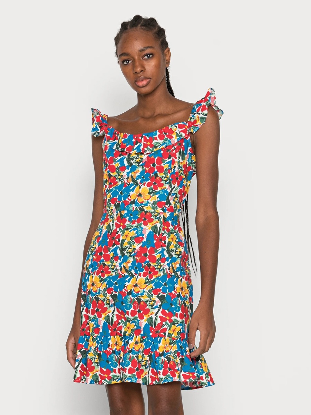 NWT Molly Bracken Red Sorrente Floral Mini Dress | Size Small